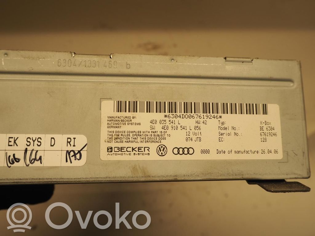 Audio system kit   4E0035542X,4E0035541LX,4E0035541L,4E0035541L,4E0035541LX,4E0035542X