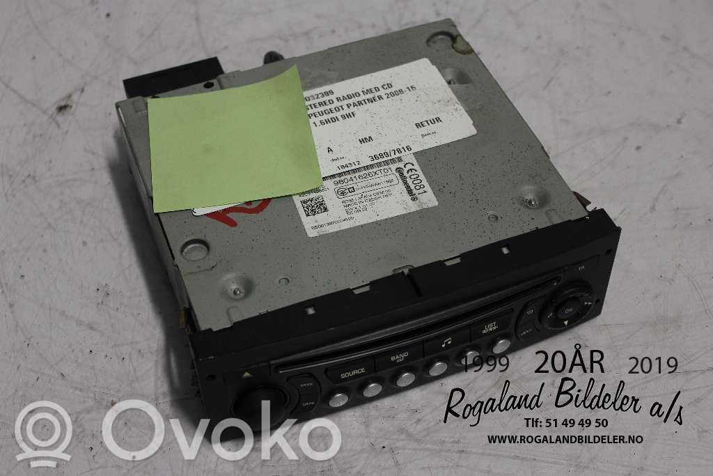 Peugeot Partner Panel / Radioodtwarzacz CD/DVD/GPS 