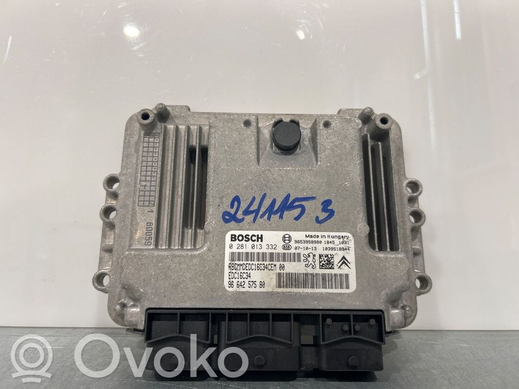 Engine control unit/module ECU   1942ST,9664257580,9664257580,0281013332,1942ST,9664257580