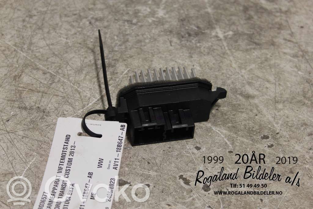 Ford Transit Custom Rezystor / Opornik dmuchawy nawiewu 