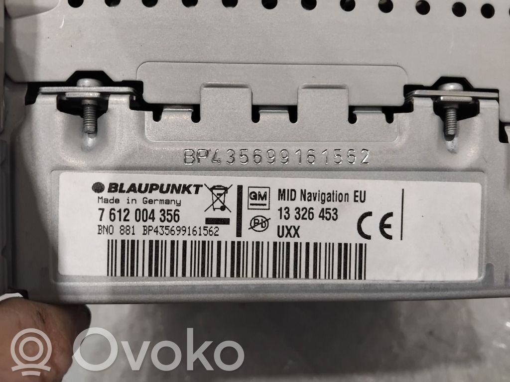 Opel Insignia A Unitate principală radio/CD/DVD/GPS 