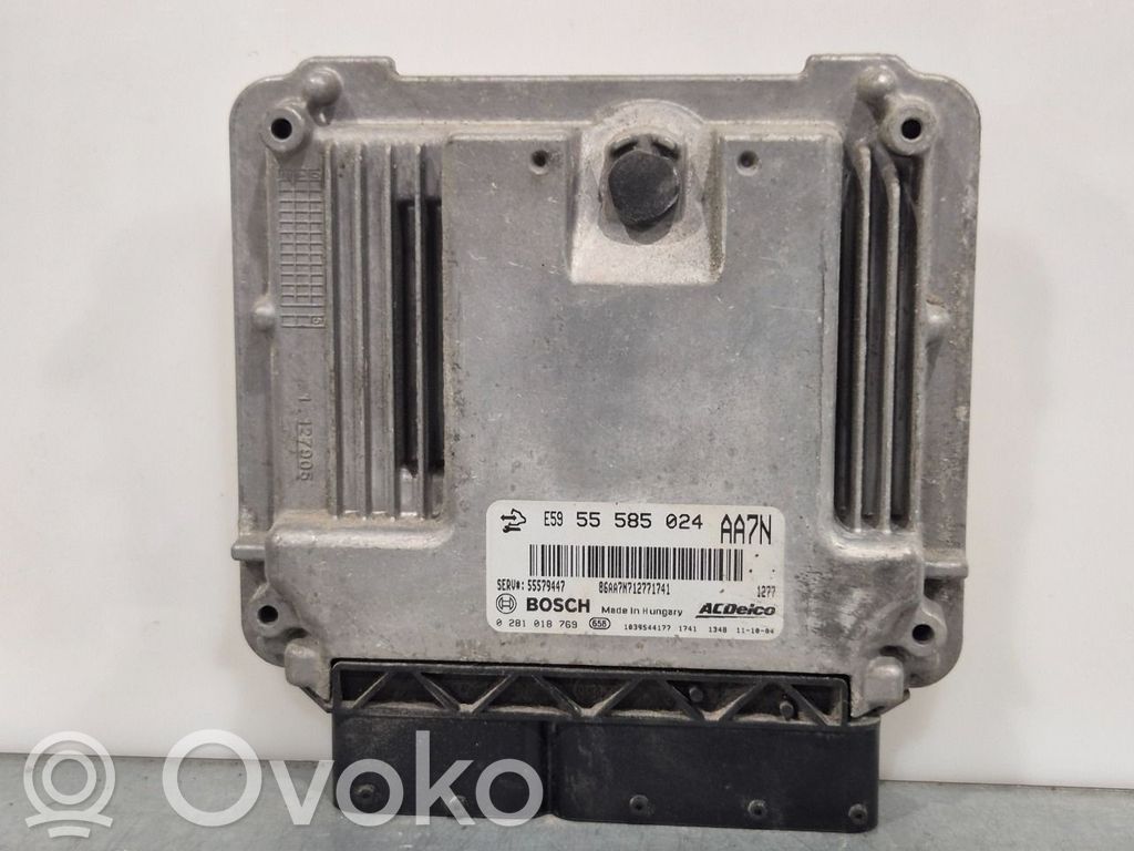Engine control unit/module ECU   55579447,0281018769,55579447,0281018769,55579447