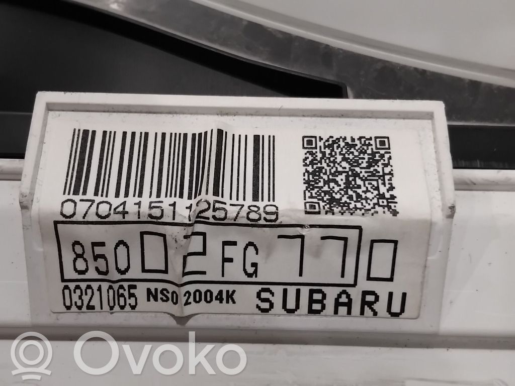 Subaru Impreza III Nopeusmittari (mittaristo) 