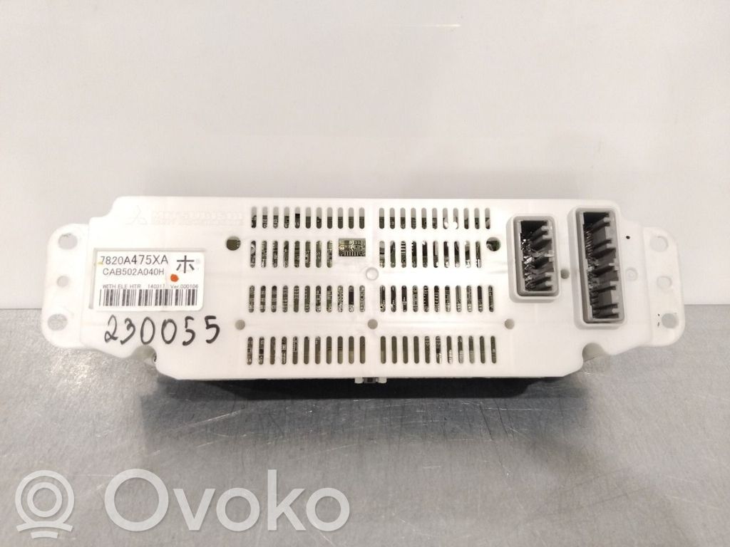 Mitsubishi Outlander Mascherina climatizzatore/regolatore riscaldamento 