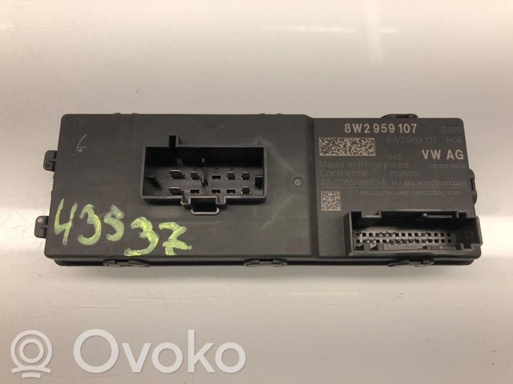 Unité de commande / module de hayon   8W2959107,8W2959107