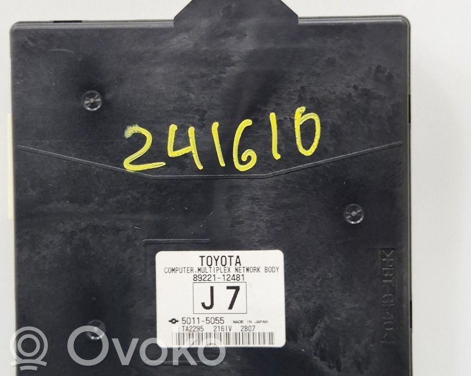 Toyota Auris 150 Modul de control caroserie central 