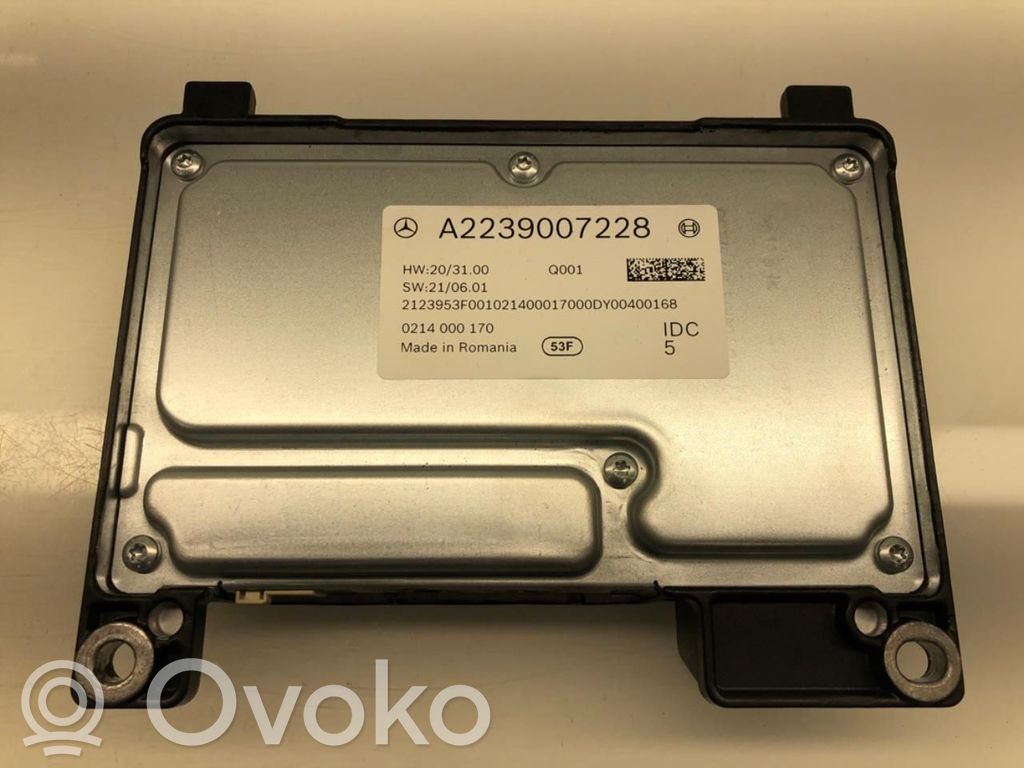 Unité de commande / module de régulateur de vitesse   A2239007228,A2239007228