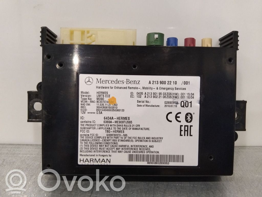 Mercedes-Benz B W246 W242 Centralina/modulo bluetooth