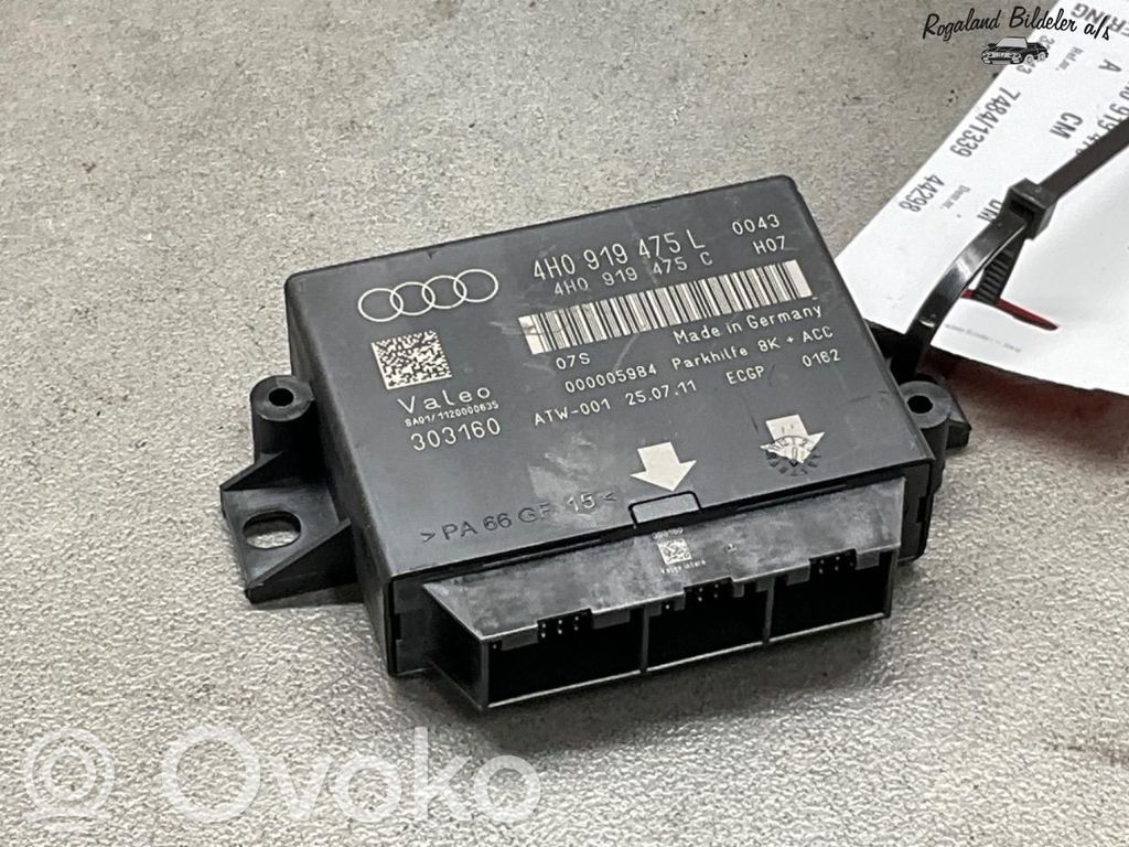 Audi A6 S6 C7 4G Centralina/modulo sensori di parcheggio PDC