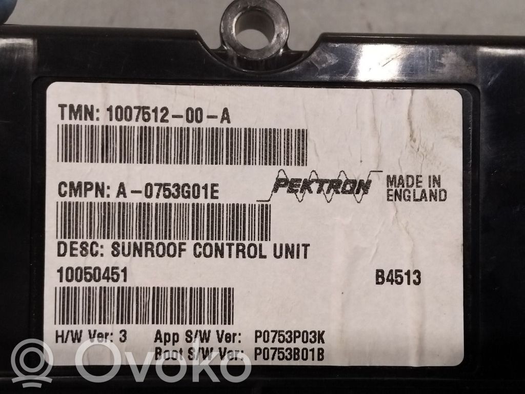 Tesla Model S Centralina/modulo tettuccio apribile