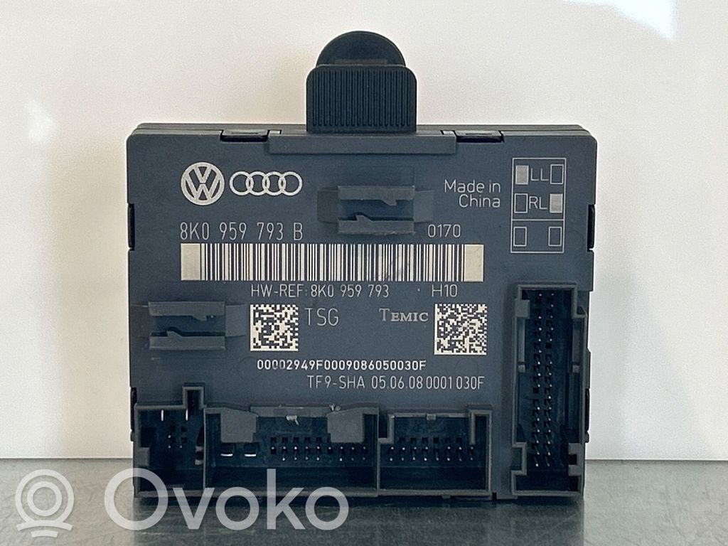 Audi A4 S4 B8 8K Unité de commande module de porte
