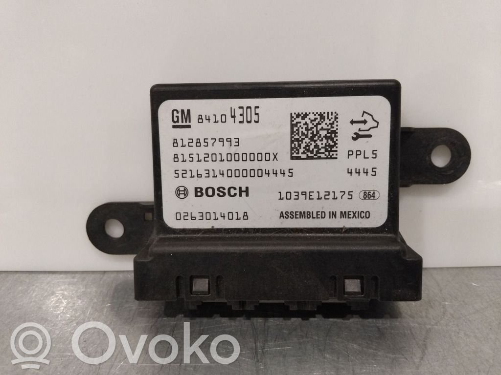 Opel Ampera- E Pysäköintitutkan (PCD) ohjainlaite/moduuli 