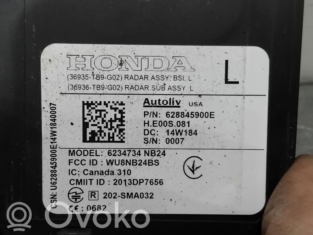 Honda Civic IX Capteur radar de distance