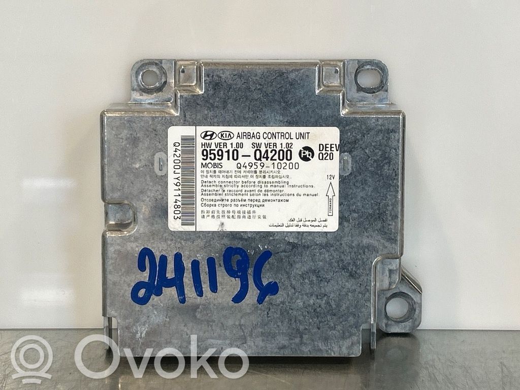 KIA Niro Module de contrôle airbag