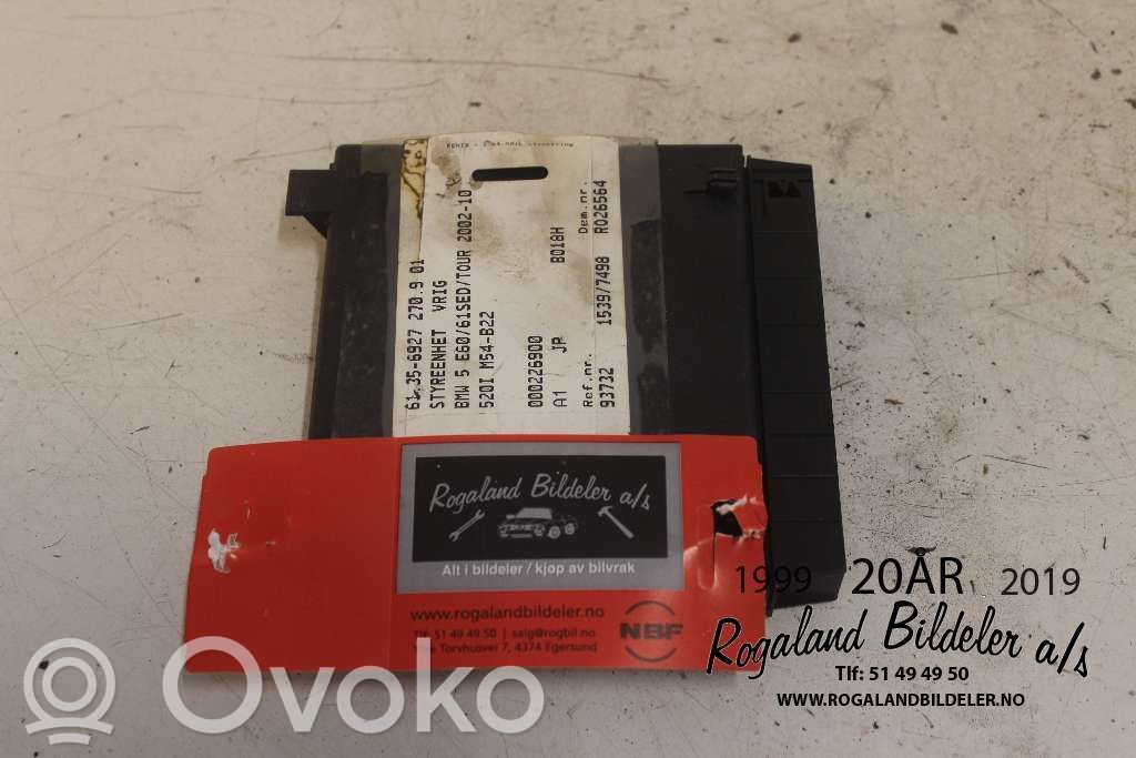 BMW 5 E60 E61 Seat control module 