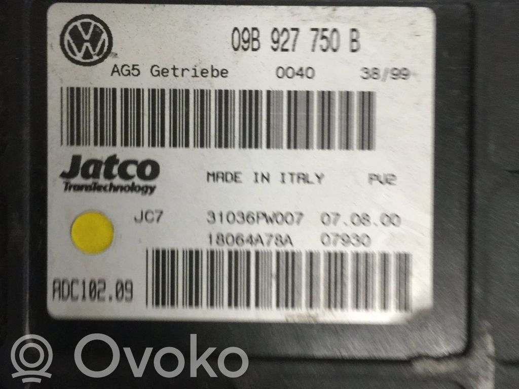 Sterownik / Moduł skrzyni biegów   09B927750B,09B927750B,09B927750B,09B927750B