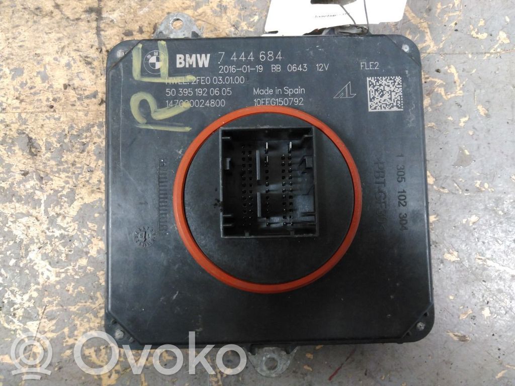 BMW 3 F30 F35 F31 Unidad de control/módulo de los faros xenón 