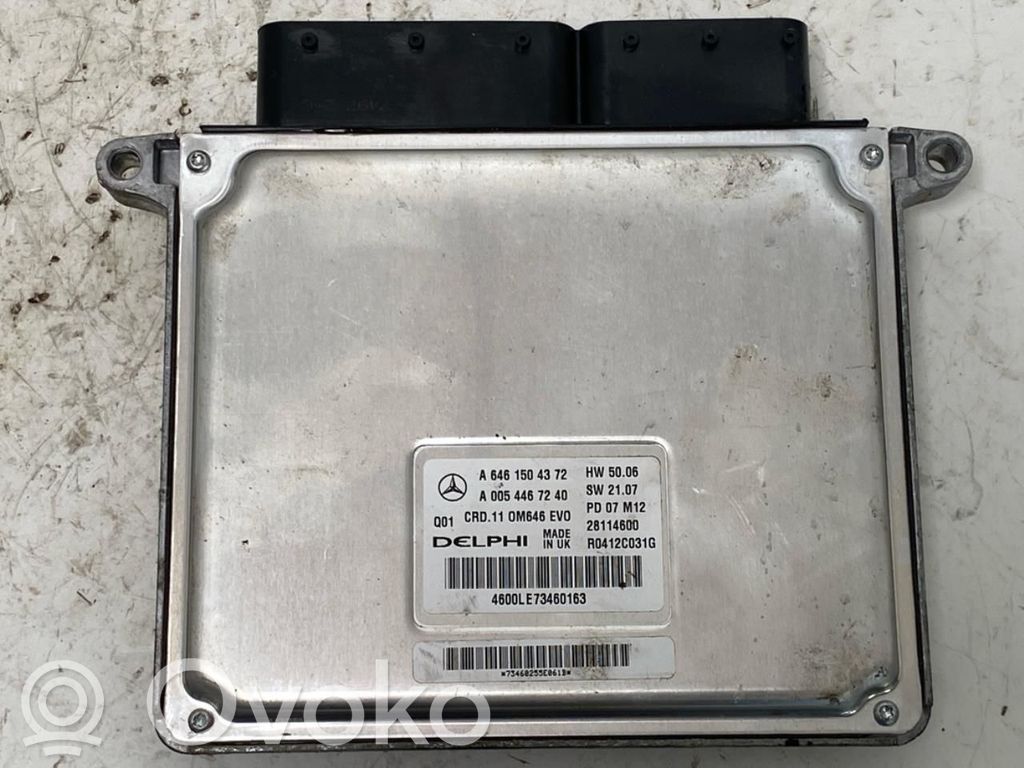 Mercedes-Benz C W204 Engine control unit/module ECU 
