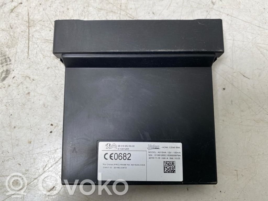 Peugeot 508 Unité de commande / module de verrouillage centralisé porte 
