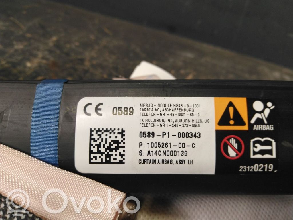 Tesla Model S Airbag del techo