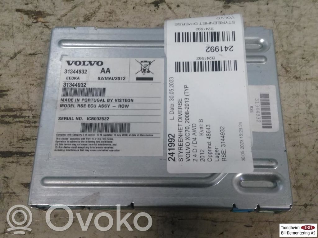 Volvo XC70 Muut ohjainlaitteet/moduulit 