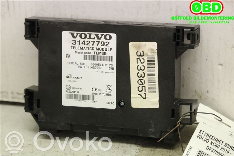 Volvo XC60 Other control units/modules 
