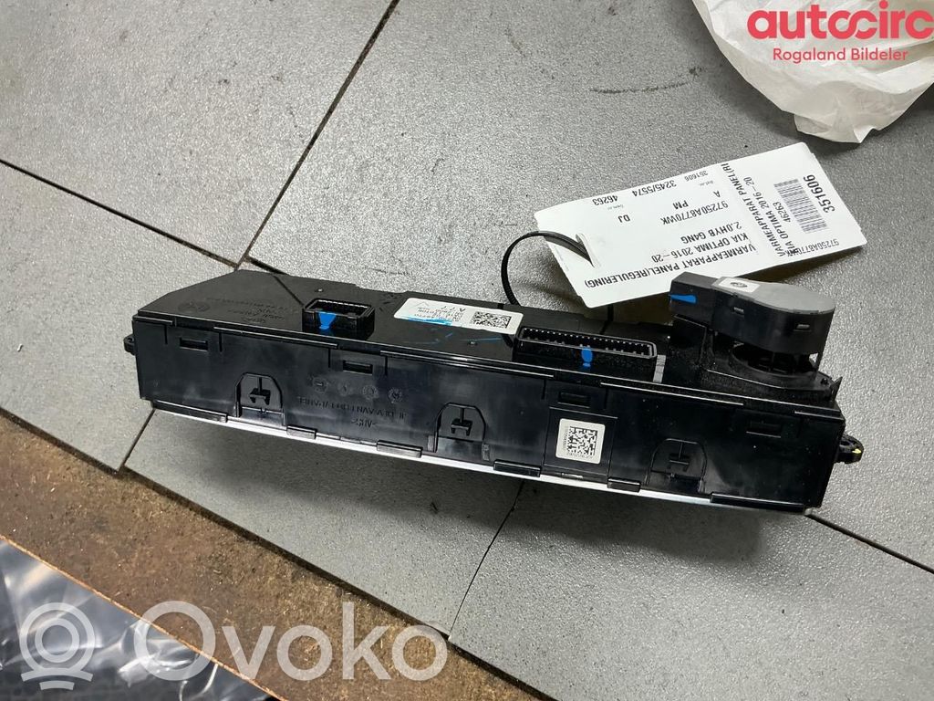 KIA Optima Console centrale, commande chauffage/clim 