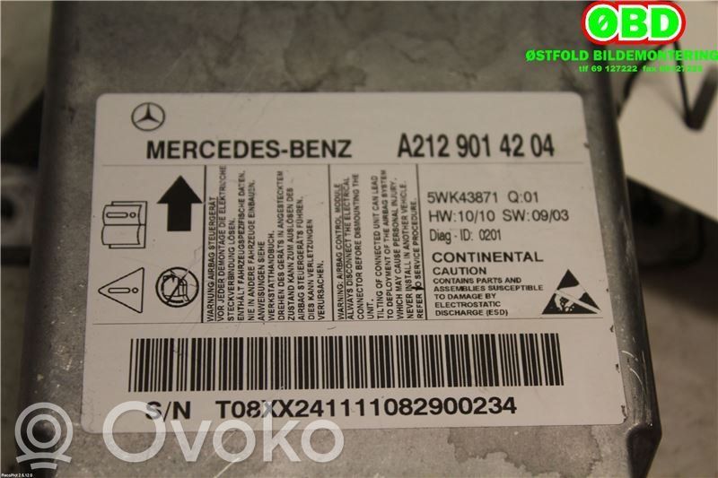 Mercedes-Benz E W212 Airbagsteuergerät