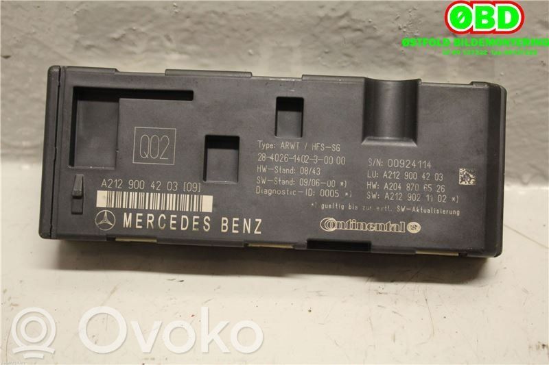 Mercedes-Benz E W212 Siłownik elektryczny podnoszenia klapy tylnej / bagażnika 