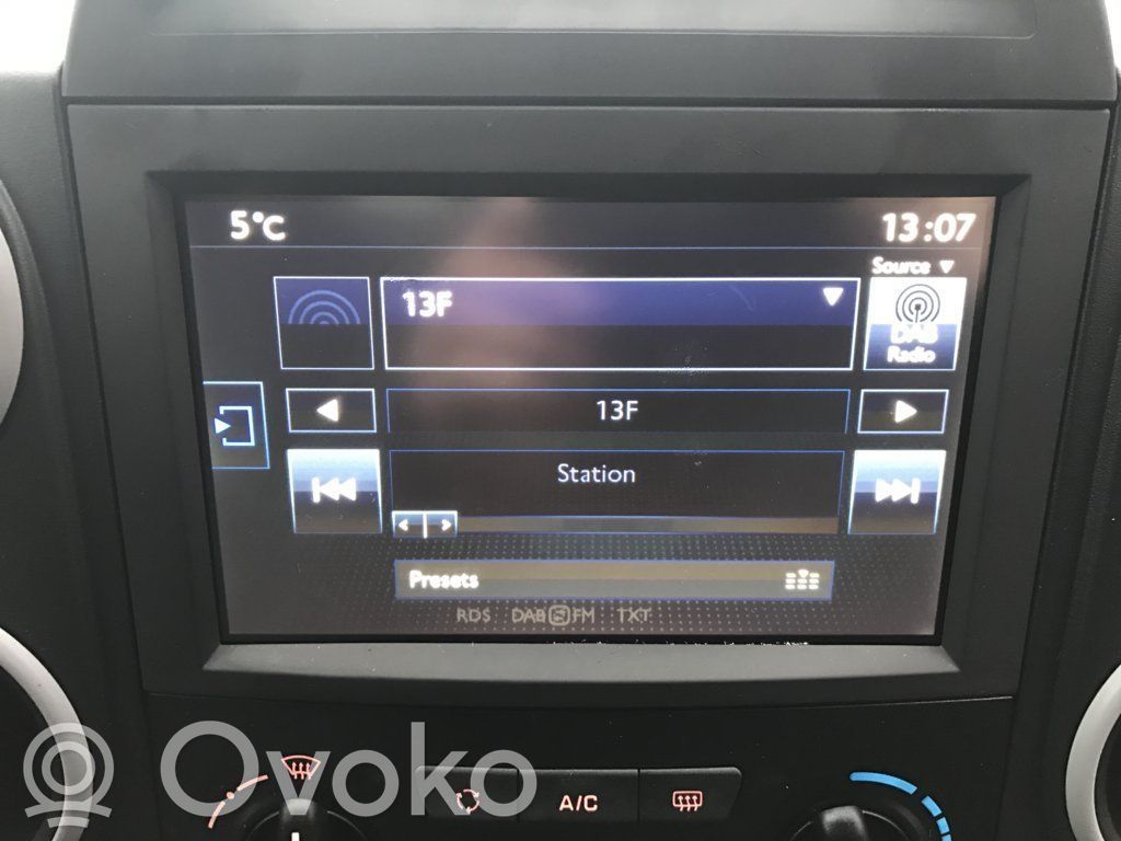 Peugeot Partner Panel / Radioodtwarzacz CD/DVD/GPS 