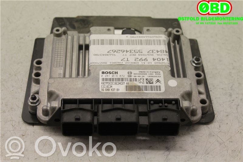 Engine control unit/module ECU   1943F7,9664843780,9664843780,0281013872,1943F7,9664843780