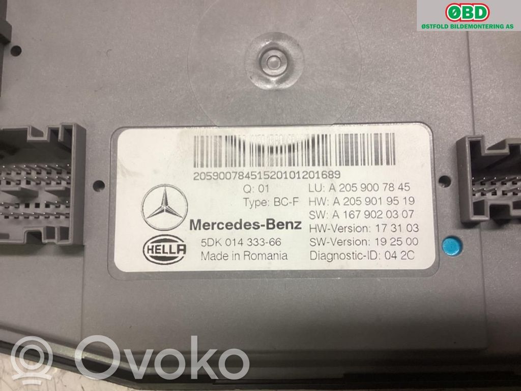 Mercedes-Benz EQC Sterownik / Moduł komfortu 