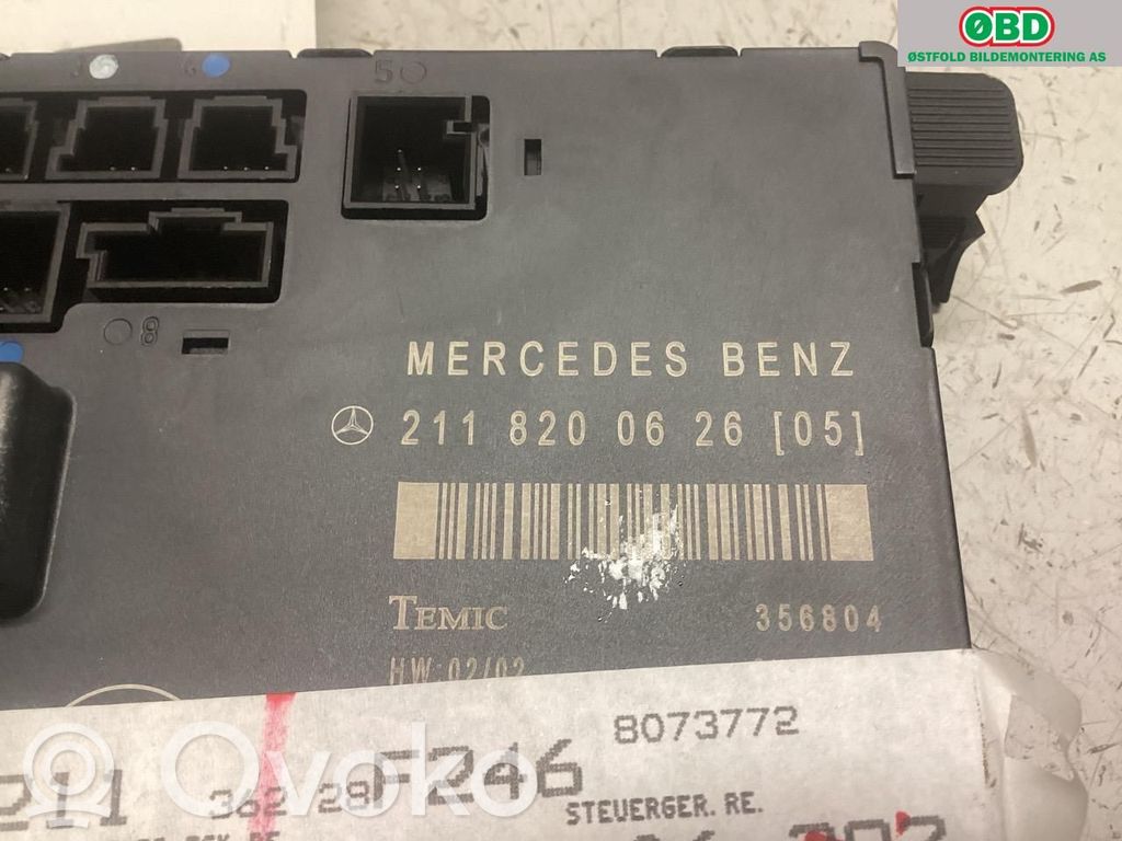 Mercedes-Benz E W211 Unidad de control/módulo de la puerta