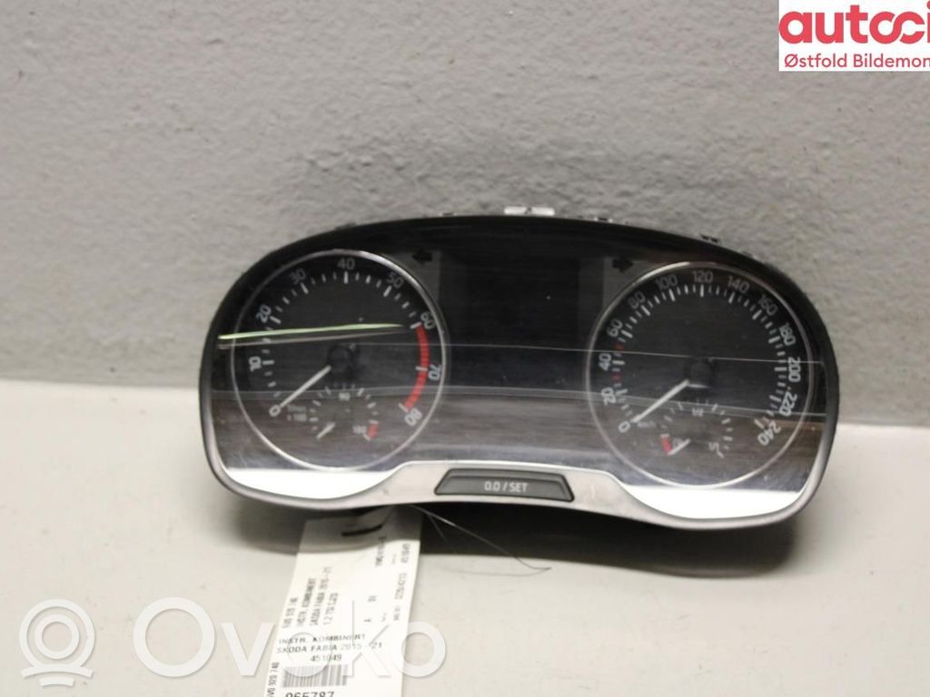 Skoda Fabia Mk3 (NJ) Tachimetro (quadro strumenti) 