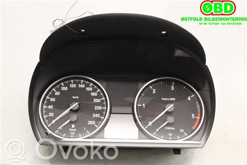 BMW 3 E90 E91 Compteur de vitesse tableau de bord