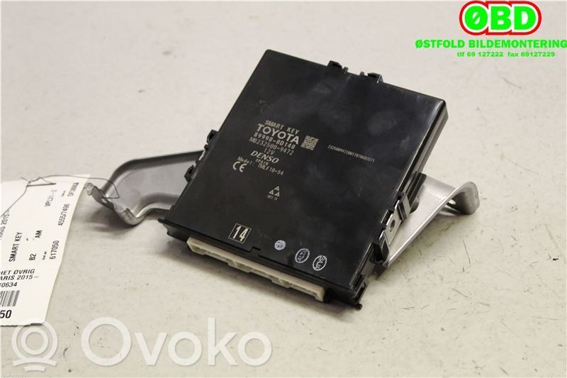 Toyota Yaris Unitate/modul de control fără cheie (KESSY) 