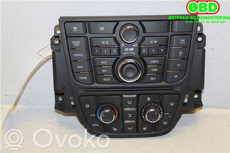Opel Meriva B Unidad delantera de radio/CD/DVD/GPS 