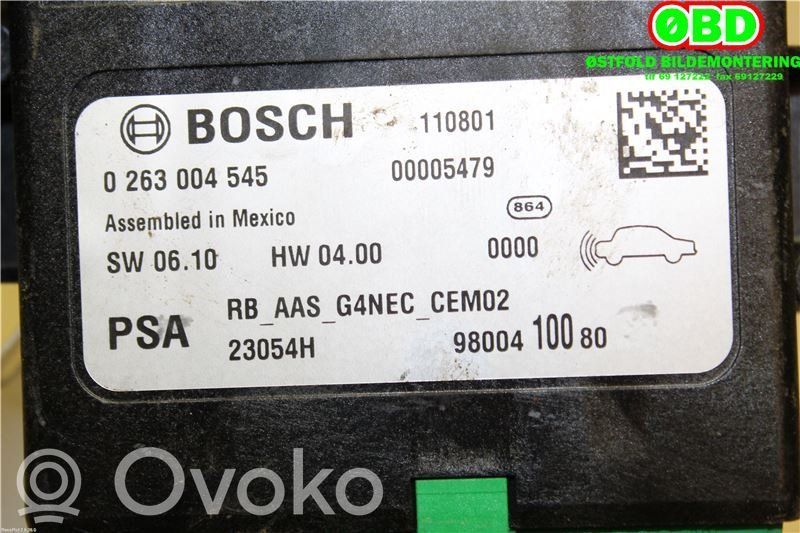 Peugeot 508 Sterownik / Moduł parkowania PDC