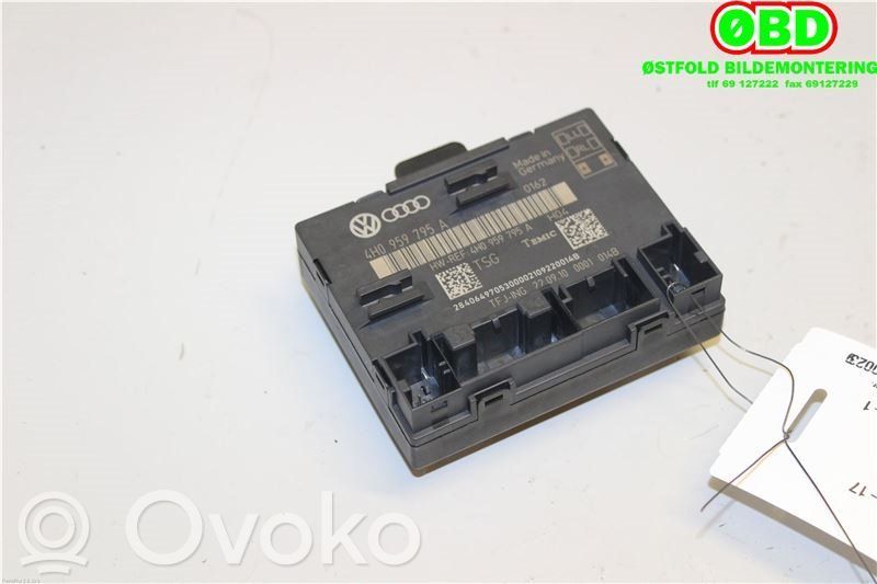 Unité de commande module de porte   4H0959795A,4H0959795A,4H0959795A,4H0959795A