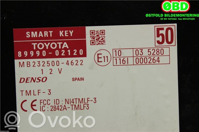 Toyota Auris 150 Module de contrôle sans clé Go 