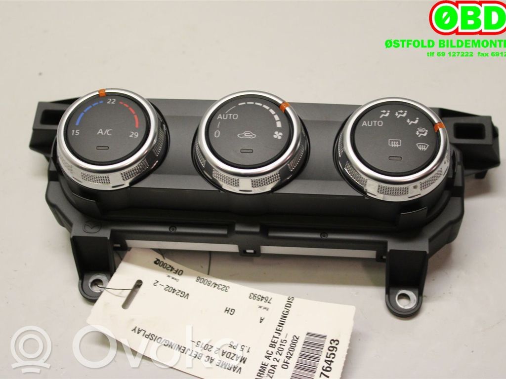 Mazda 2 Climate control/heater control trim 