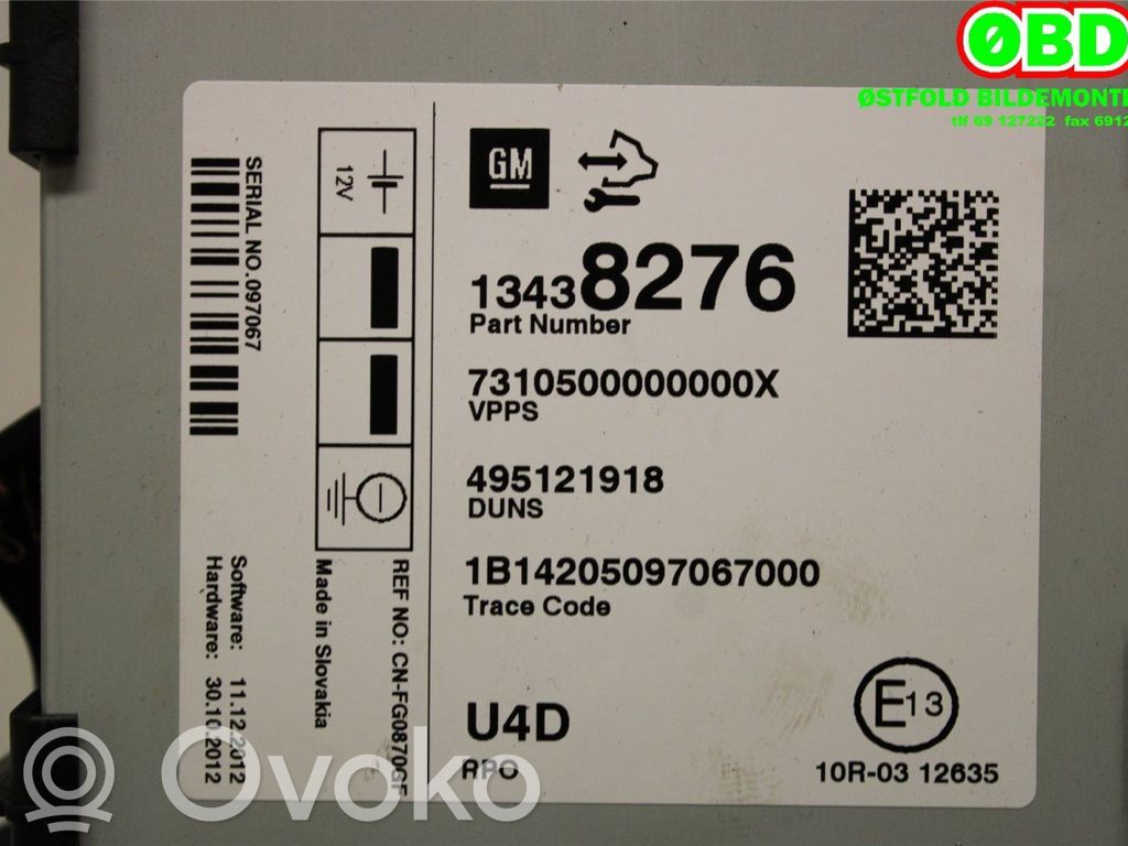 Opel Astra J Altre centraline/moduli 
