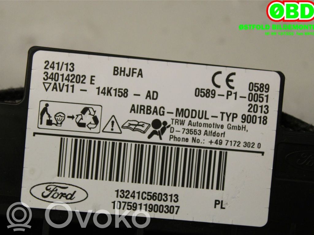 Ford B-MAX Kopfairbag 