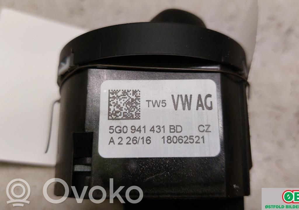 Interrupteur d’éclairage   5G0941431BD,5G0941431BD
