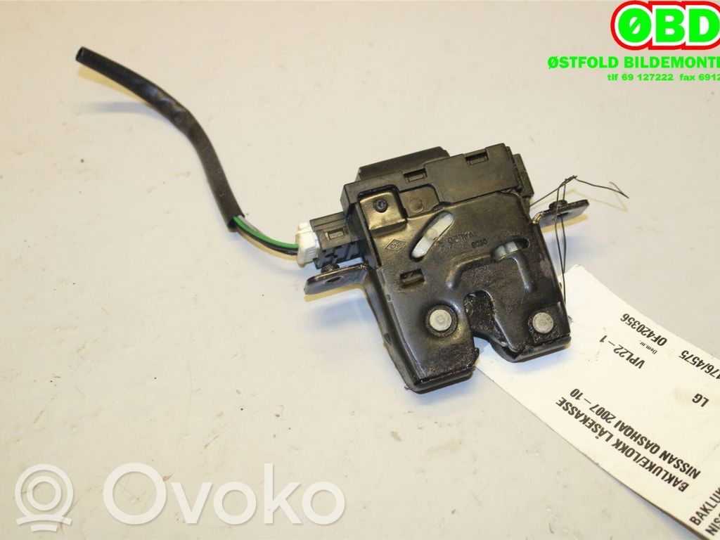 Nissan Qashqai Blocco chiusura del portellone 