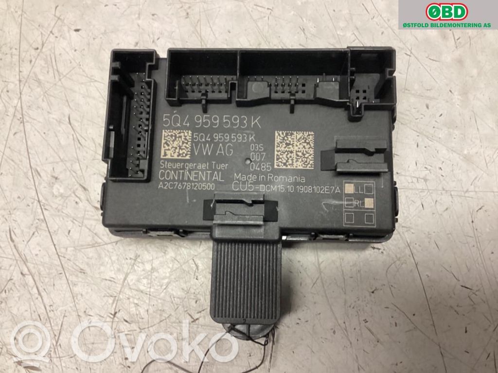 Unité de commande module de porte   5Q4959592K,5Q4959592K