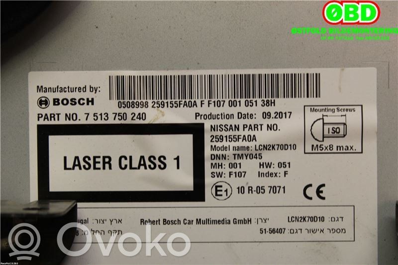 Nissan Micra K14 Unità principale autoradio/CD/DVD/GPS 