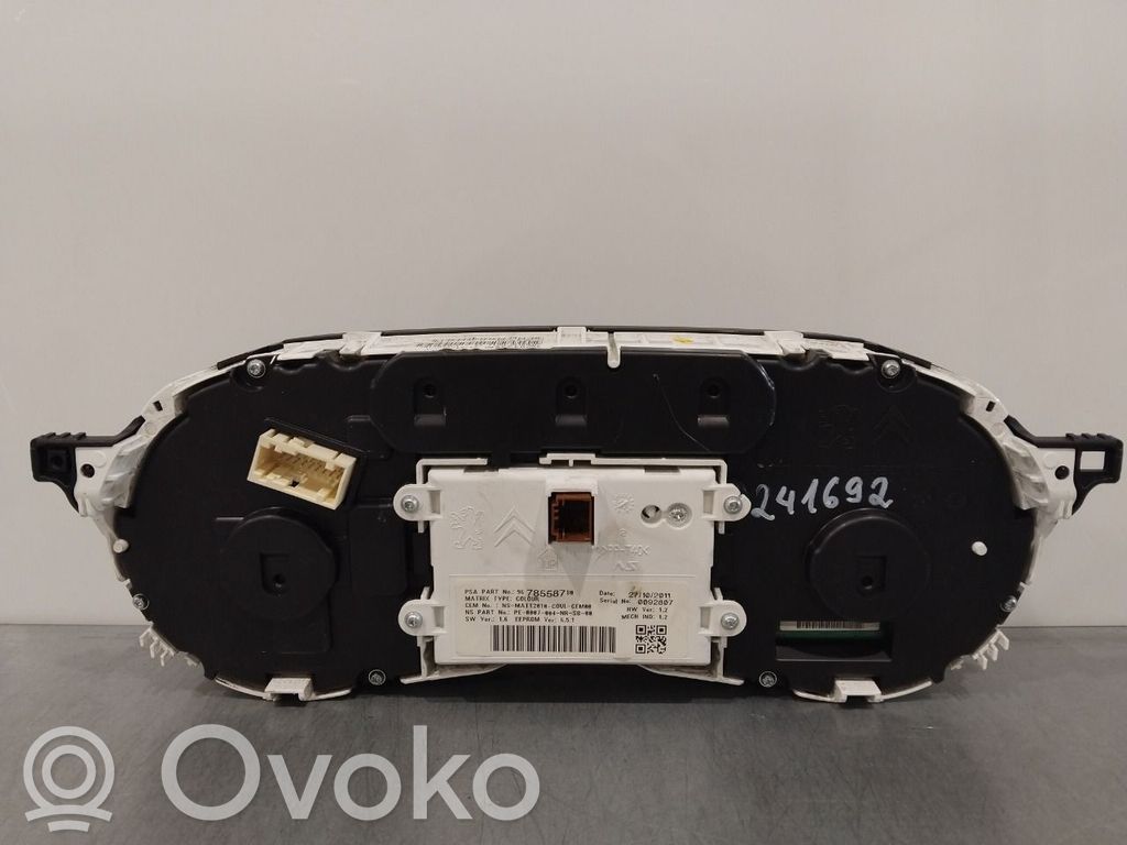 Peugeot 508 Tachimetro (quadro strumenti) 