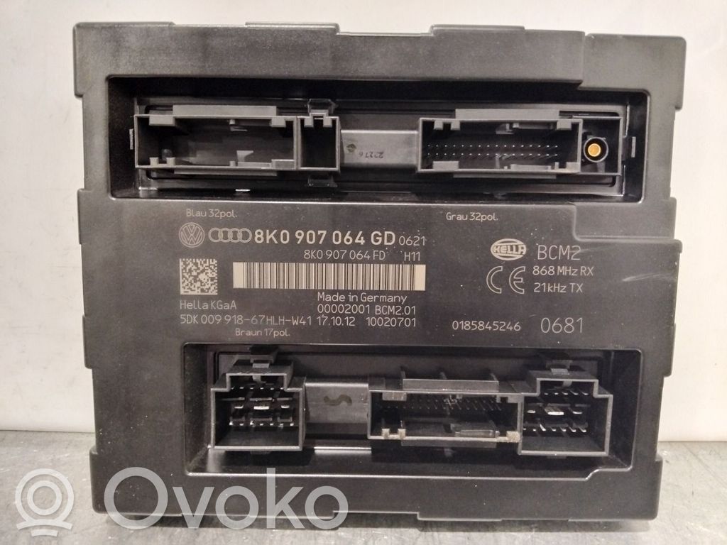 Audi A4 S4 B8 8K Module de contrôle carrosserie centrale 