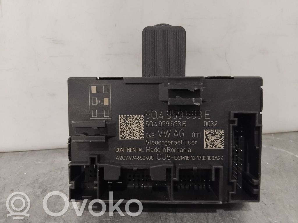 Skoda Kodiaq Unitate/modul comandă uși 